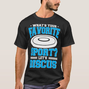 Camiseta Discus Tire La Pista De Disco De Reproductor Depor