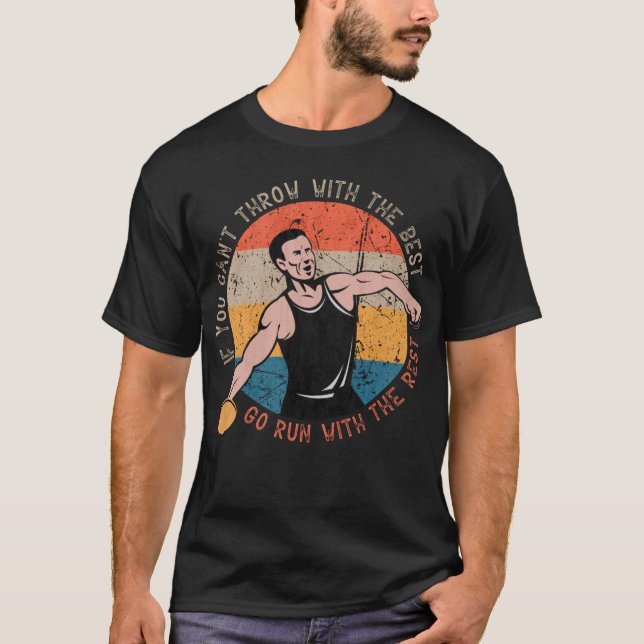 Camiseta Discus Track and Field Vintage Discus Throw  (Anverso)