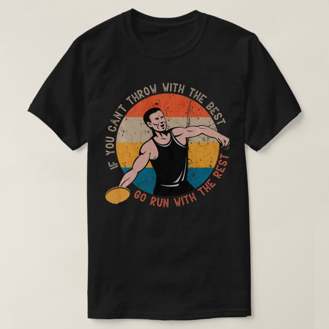 Camiseta Discus Track and Field Vintage Discus Throw (Diseño del anverso)