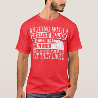 Camiseta Discutiendo con el mayor inglés de lucha libre