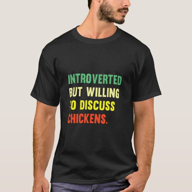 Camiseta Discutir el pollo (Anverso)