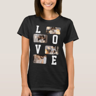 Camiseta Diseña tu propio collage de 4 fotos