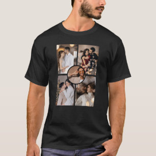Camiseta Diseña tu propio collage de 5 fotos