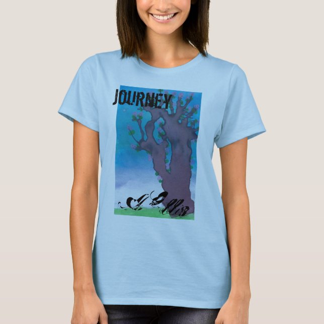 Camiseta diseñada A.Ellis: Viaje (Anverso)