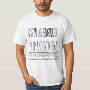 Camiseta Diseñado para Ingenieros y quienes arreglan cosas