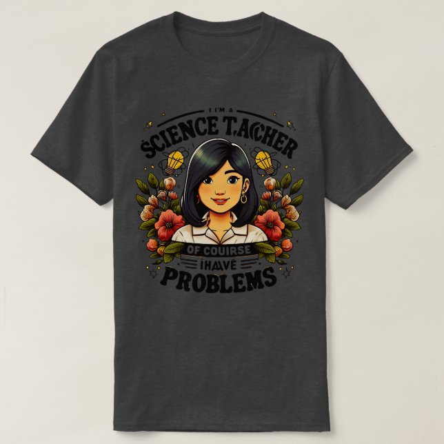 Camiseta diseñado para profesores apasionados que realizan  (Diseño del anverso)