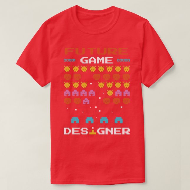 Camiseta Diseñador de arcade para desarrolladores de videoj (Diseño del anverso)