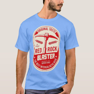 Camiseta Diseñador de Bebidas de Rock Rojo Galáctico Deep R