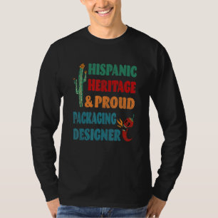 Camiseta Diseñador de embalajes con herencia hispana y orgu