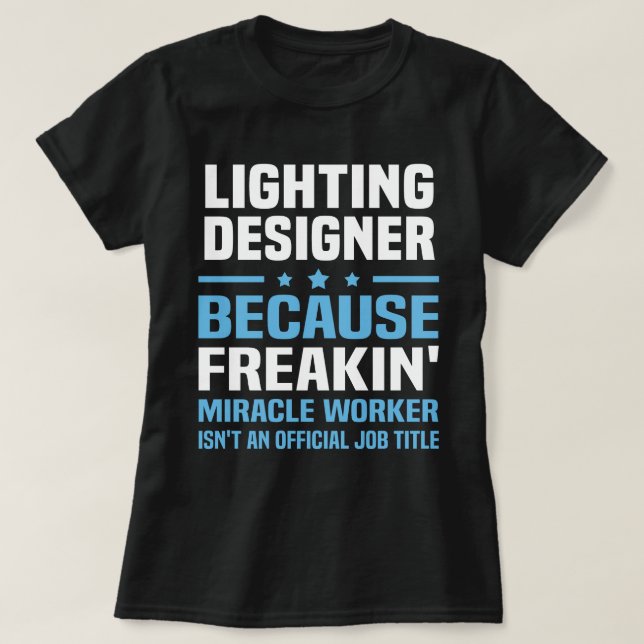 Camiseta Diseñador de iluminación (Diseño del anverso)