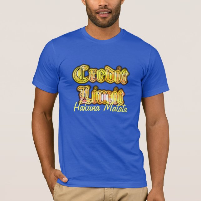Camiseta Diseñador de límites de crédito TShirts (Anverso)