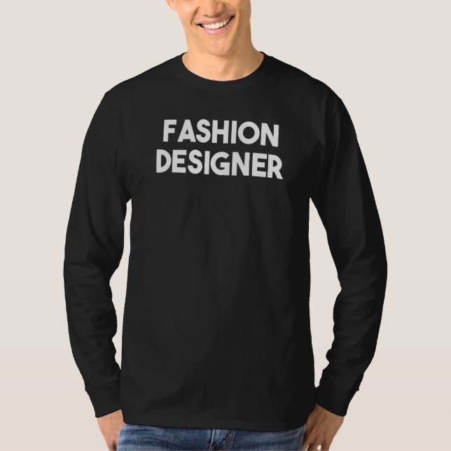 Camiseta Diseñador de Moda   (Anverso)