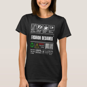 Camiseta Diseñador de moda Habilidades de etiquetas Problem