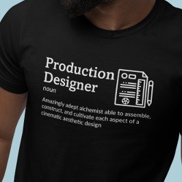 Camiseta Diseñador de producción Definición Modo oscuro - M
