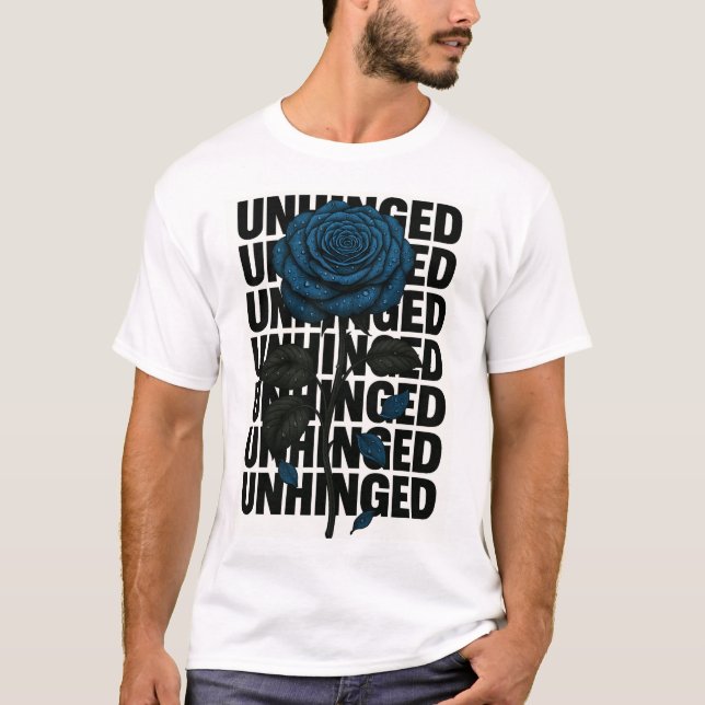 Camiseta Diseñador de rosa azul (Anverso)