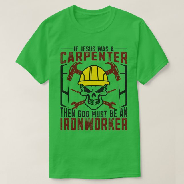 Camiseta Diseñador de talleres de dibujante Carpenter Ironw (Diseño del anverso)