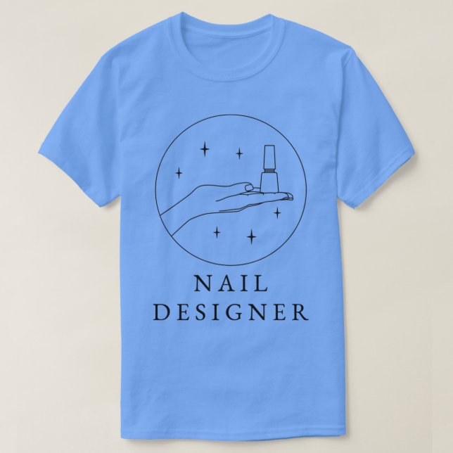 Camiseta Diseñador de uñas 1 (Diseño del anverso)