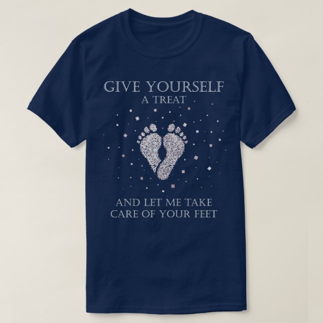 Camiseta Diseñador de uñas de podiatría para cuidado de pie (Diseño del anverso)