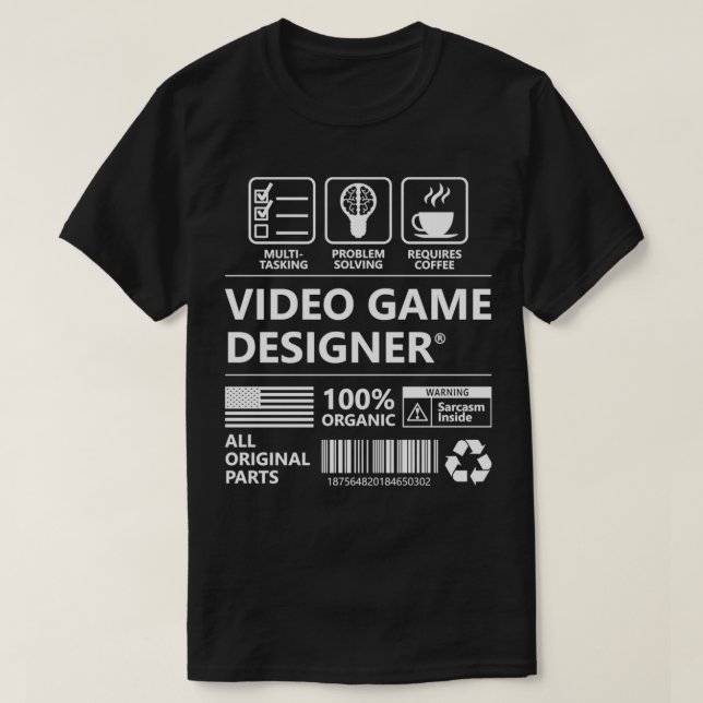 Camiseta Diseñador de videojuegos Funny Gift Pullover (Diseño del anverso)