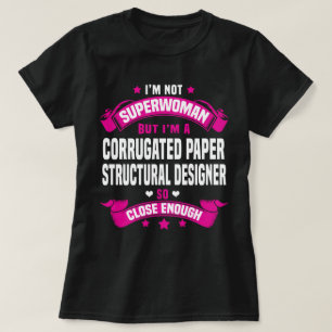Camiseta Diseñador estructural de papel corrugado