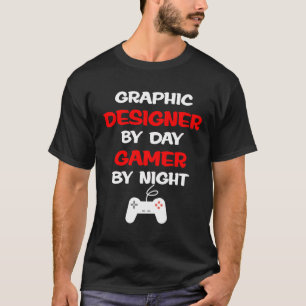 Camiseta Diseñador gráfico por videojugador del día por 