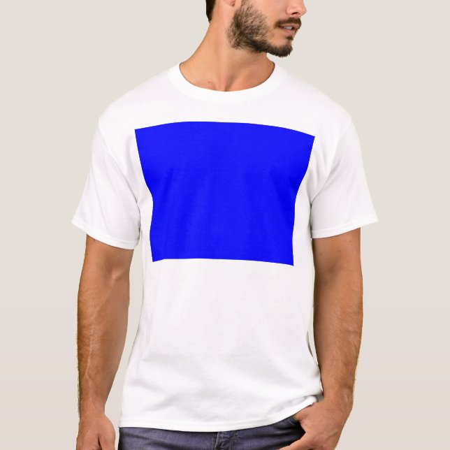 Camiseta Diseñador personalizado de color azul (Anverso)