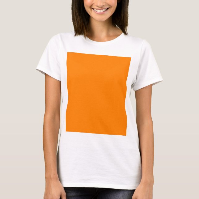 Camiseta Diseñador personalizado de color naranja (Anverso)
