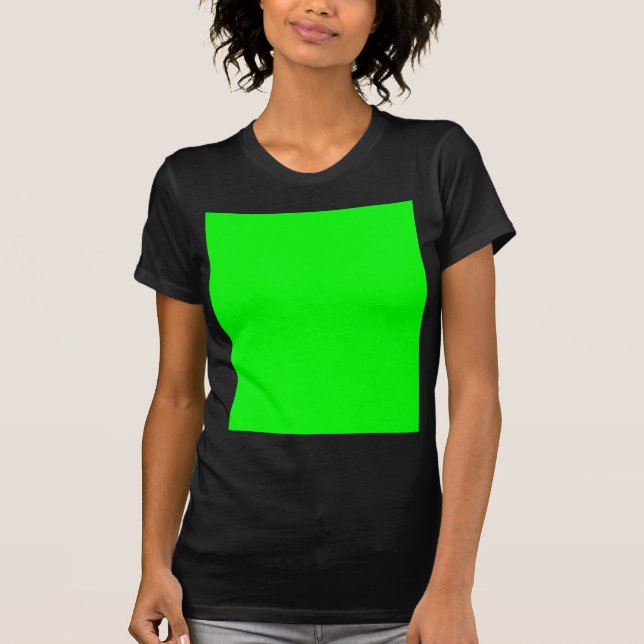 Camiseta Diseñador personalizado de color verde (Anverso)
