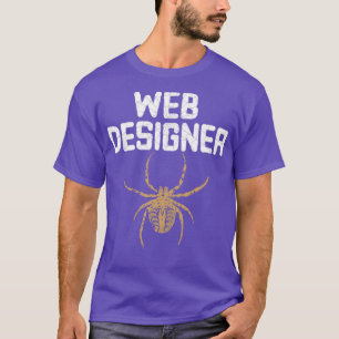 Camiseta Diseñador web con araña