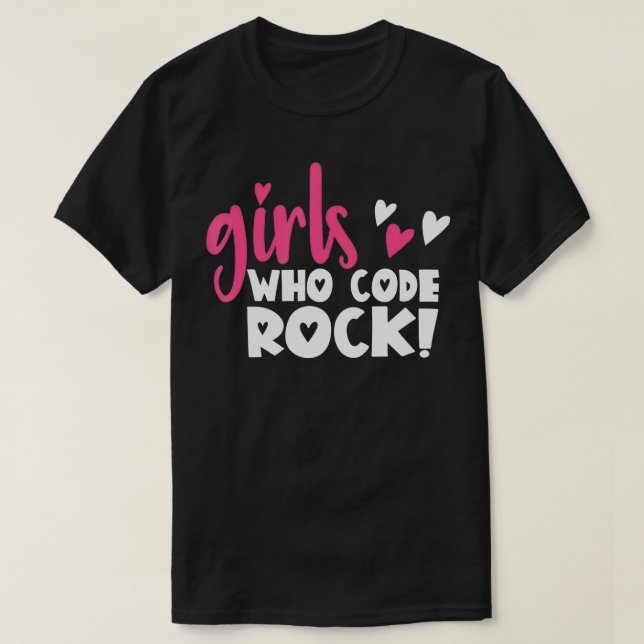 Camiseta Diseñador web de codificación de Chicas de program (Diseño del anverso)