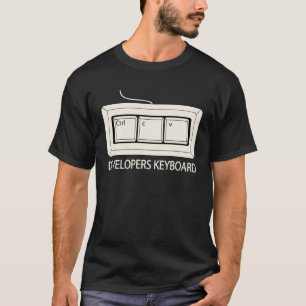 Camiseta Diseñador web de desarrollador de teclado front-en