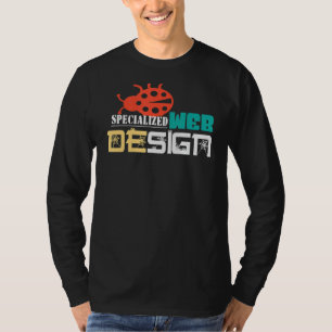 Camiseta Diseñador web especializado de código de sitio web