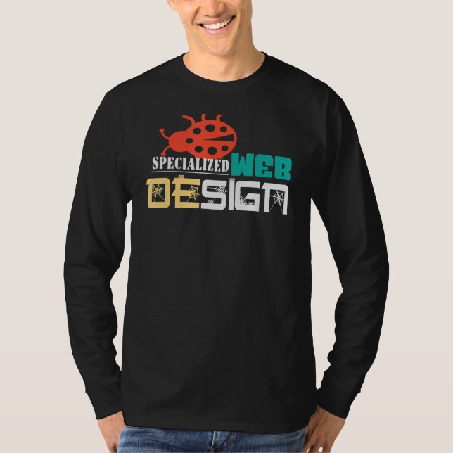 Camiseta Diseñador web especializado de código de sitio web (Anverso)