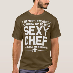 Camiseta diseñadores de chef divertidos hombres mujeres se 
