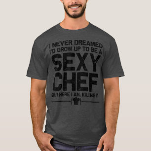 Camiseta diseñadores de chef divertidos hombres mujeres se