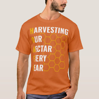 Camiseta Diseñar a los hombres la miel cosechando nuestro n