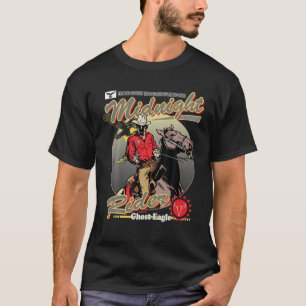 Camiseta Diseñar Al Hombre Montando Una Película De Drama D