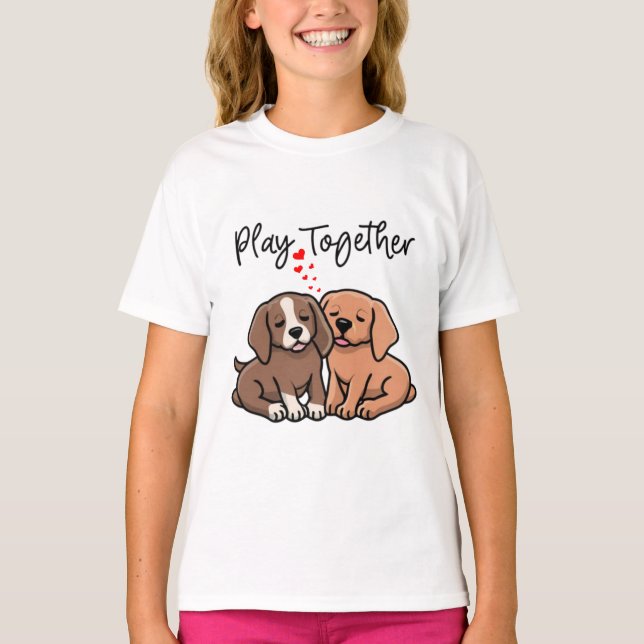 Camiseta Diseñar juntos para chicas (Anverso)