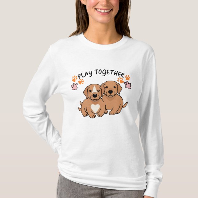 Camiseta Diseñar juntos para los amantes del perro (Anverso)