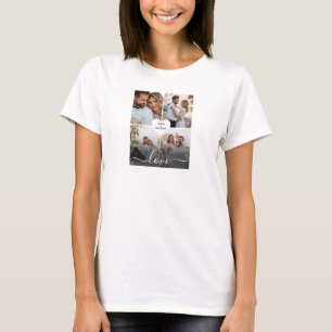 Camiseta Diseñar tu propia fotografía del Collage de amor