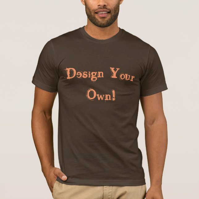 Camiseta Diseñar tu propio Brown (Anverso)