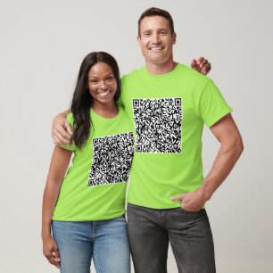 Camiseta Diseñar tu propio Personalizado QR Code T-Shirt Gr