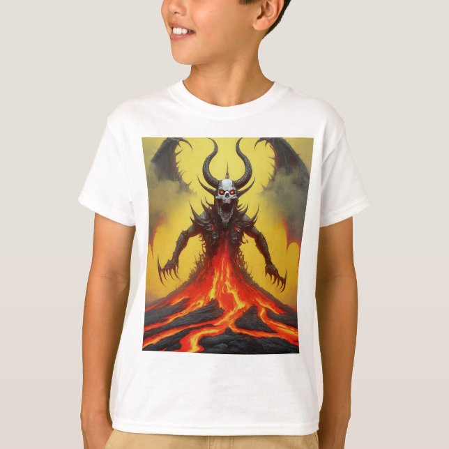 Camiseta Diseñar una bestia metalizado de muerte feroz emer (Anverso)