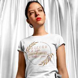 Camiseta Diseñar una vida de la que no necesitas vacaciones