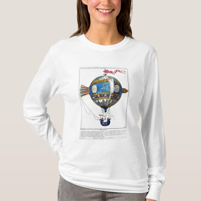 Camiseta Diseñe para un globo de aire caliente con un (Anverso)