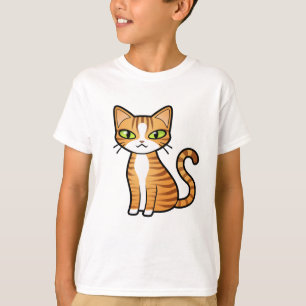 Camiseta Diseñe su propio gato del dibujo animado