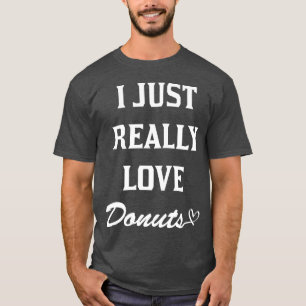 Camiseta DISEÑI Simplemente amo los donuts regalo 80s 70s