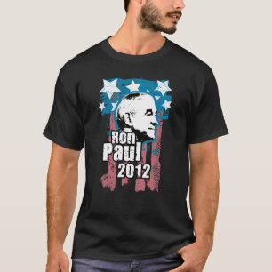 Camiseta Diseño 2012 del vintage de Ron Paul