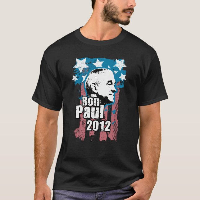 Camiseta Diseño 2012 del vintage de Ron Paul (Anverso)