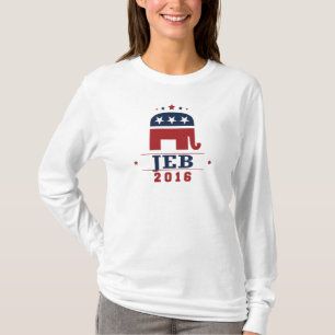 Camiseta Diseño 2016 del elefante del GOP de Jeb